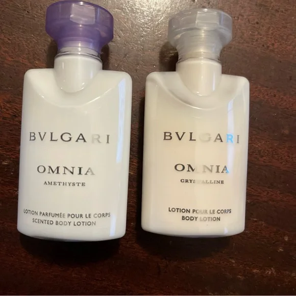 BVLGARI OMNIA travel size lotion and perfume lot of 4 designer travel cosmetics - Picture 2 of 5